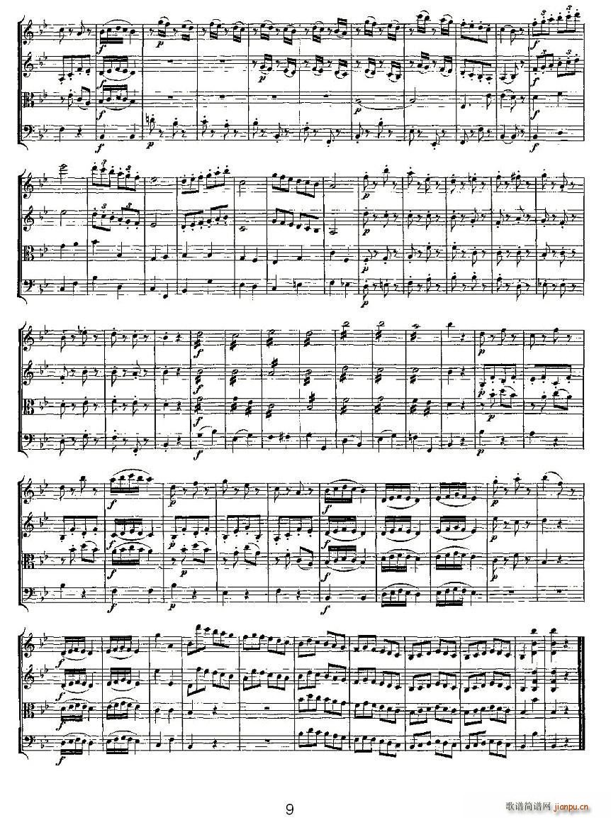 Quartet No 6 in Bb Major K 159 B{(dio)Ҙ(V)9