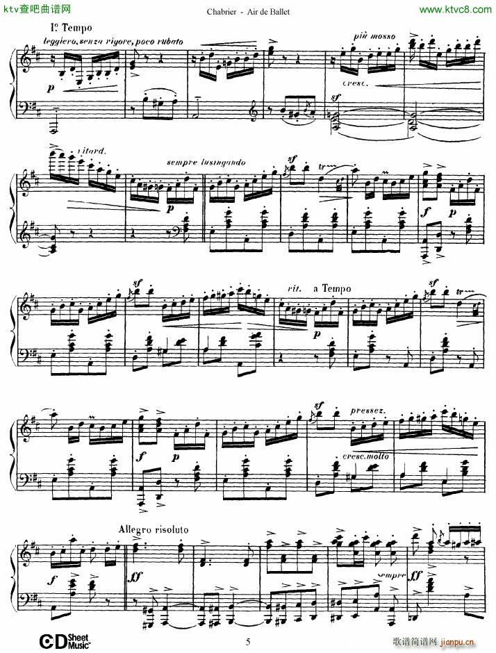 Chabrier Air de Ballet(V)5