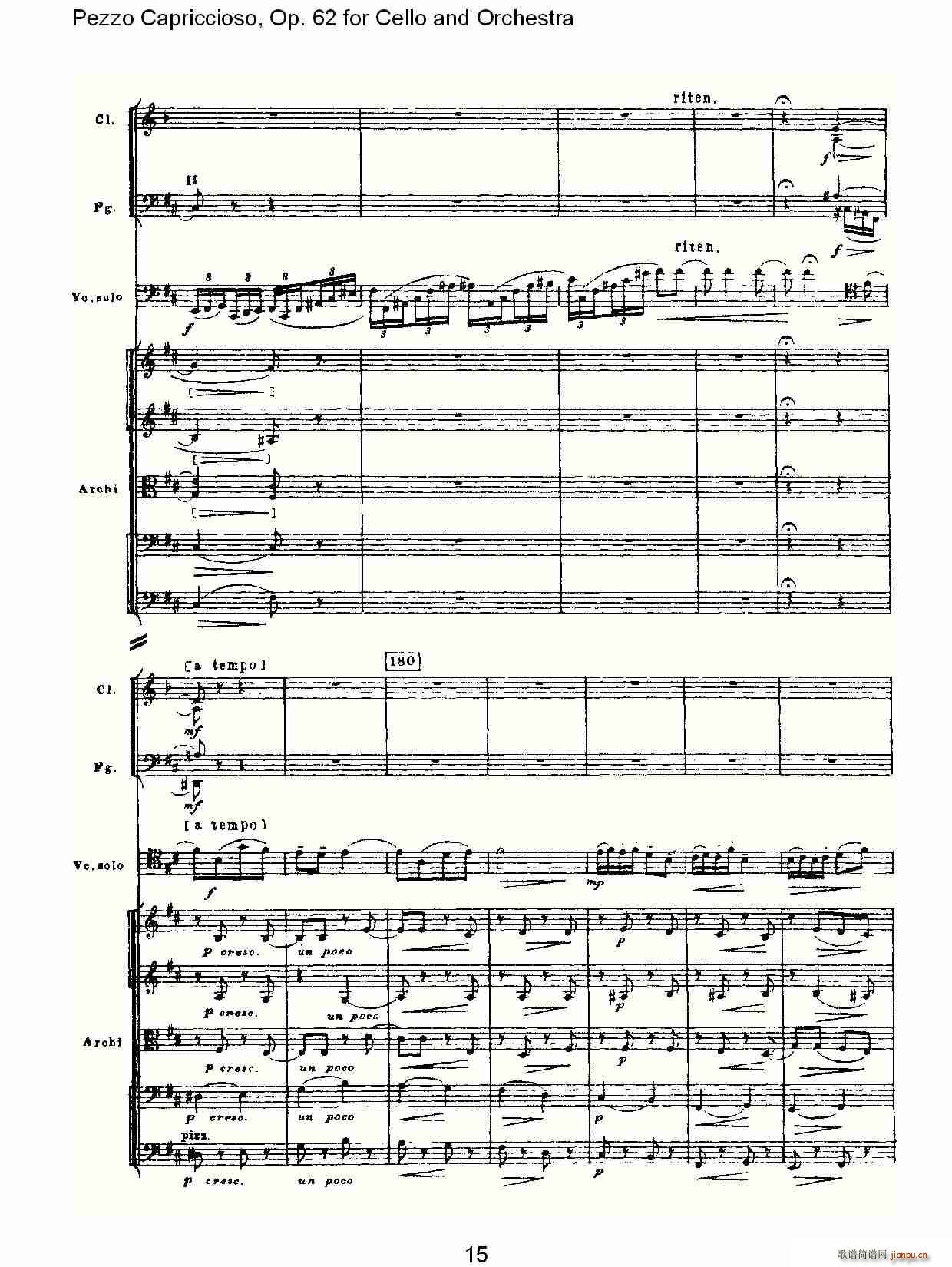 Pezzo Capriccioso, Op.62(V)15