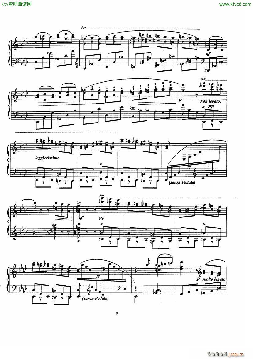 Etude No 9 D aprs Rossini(V)9