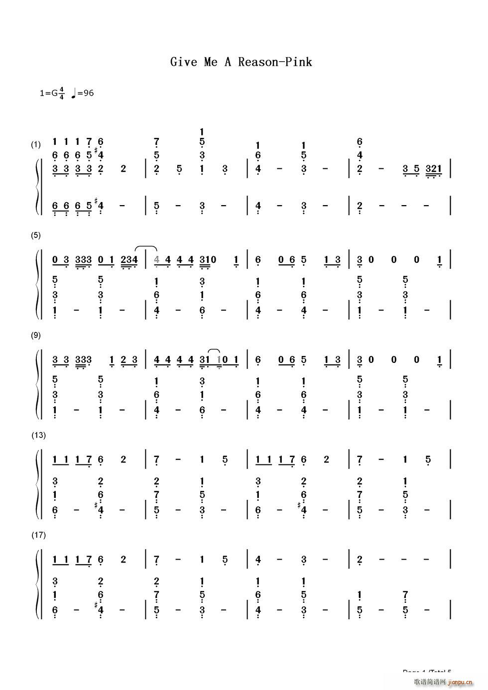 Just Give Me a Reason p(V)1