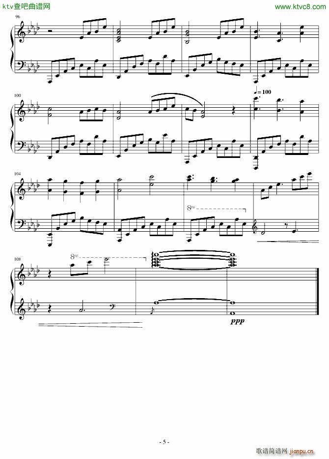 Song For Friends Piano Solo(V)5