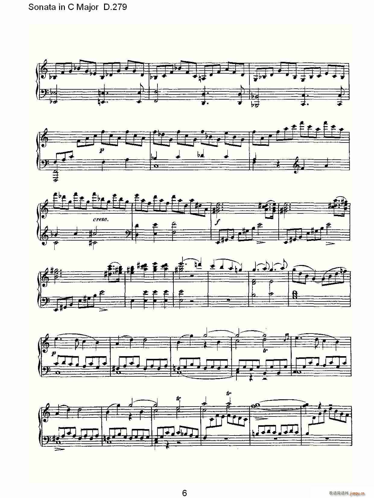 Sonata in C Major D.279(ʮּ)6