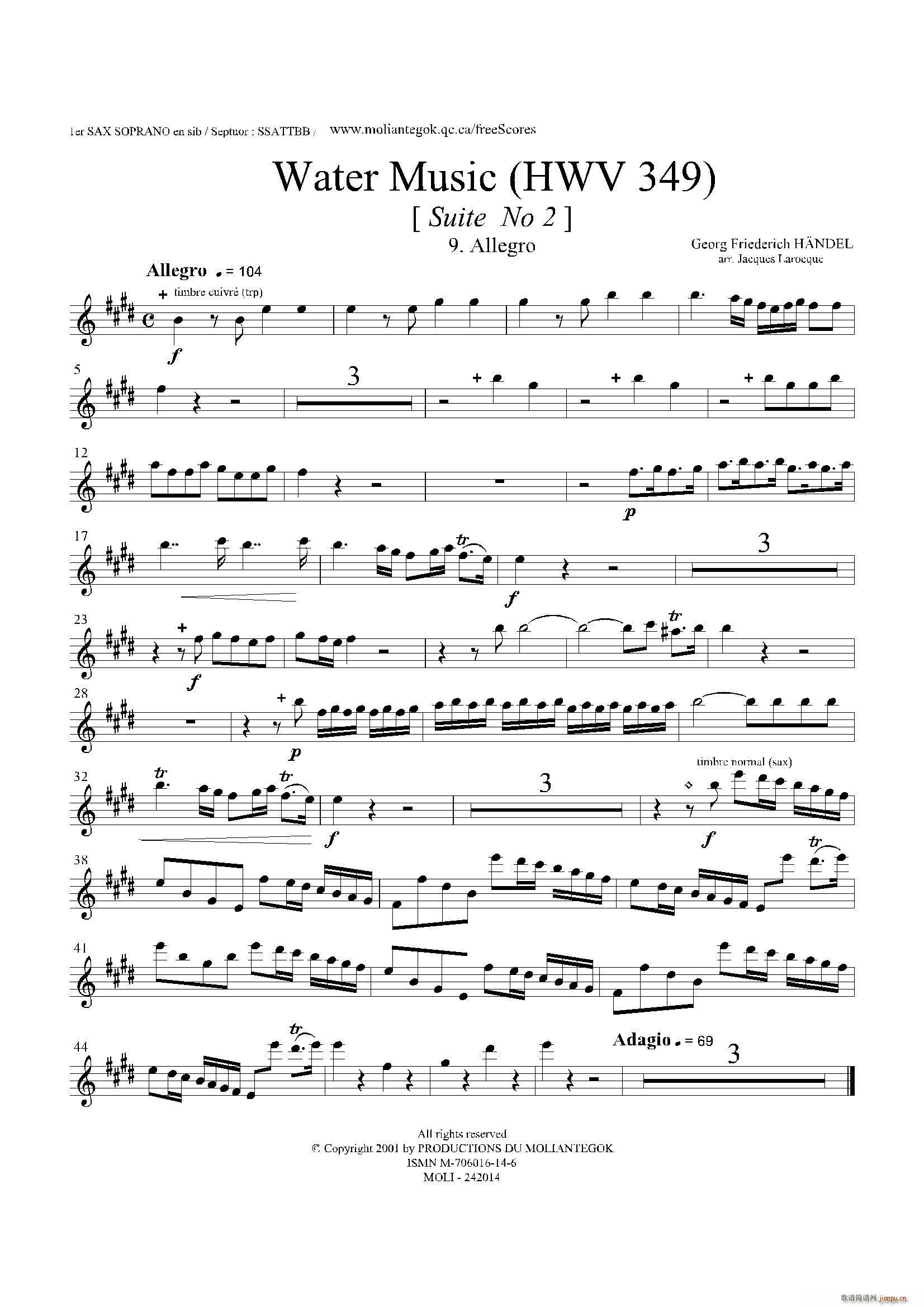 Water Music HWV 349 No 2 һ_˹(ʮּ)1