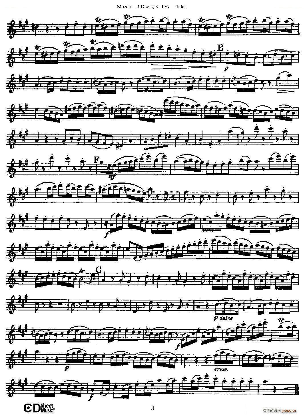 3 Duets K 156 ֮һL  K156̖(ho) ~(ѺV)8
