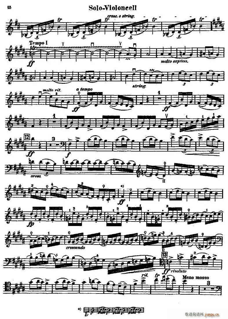 CELLO CONCERTO in B minor(V)15