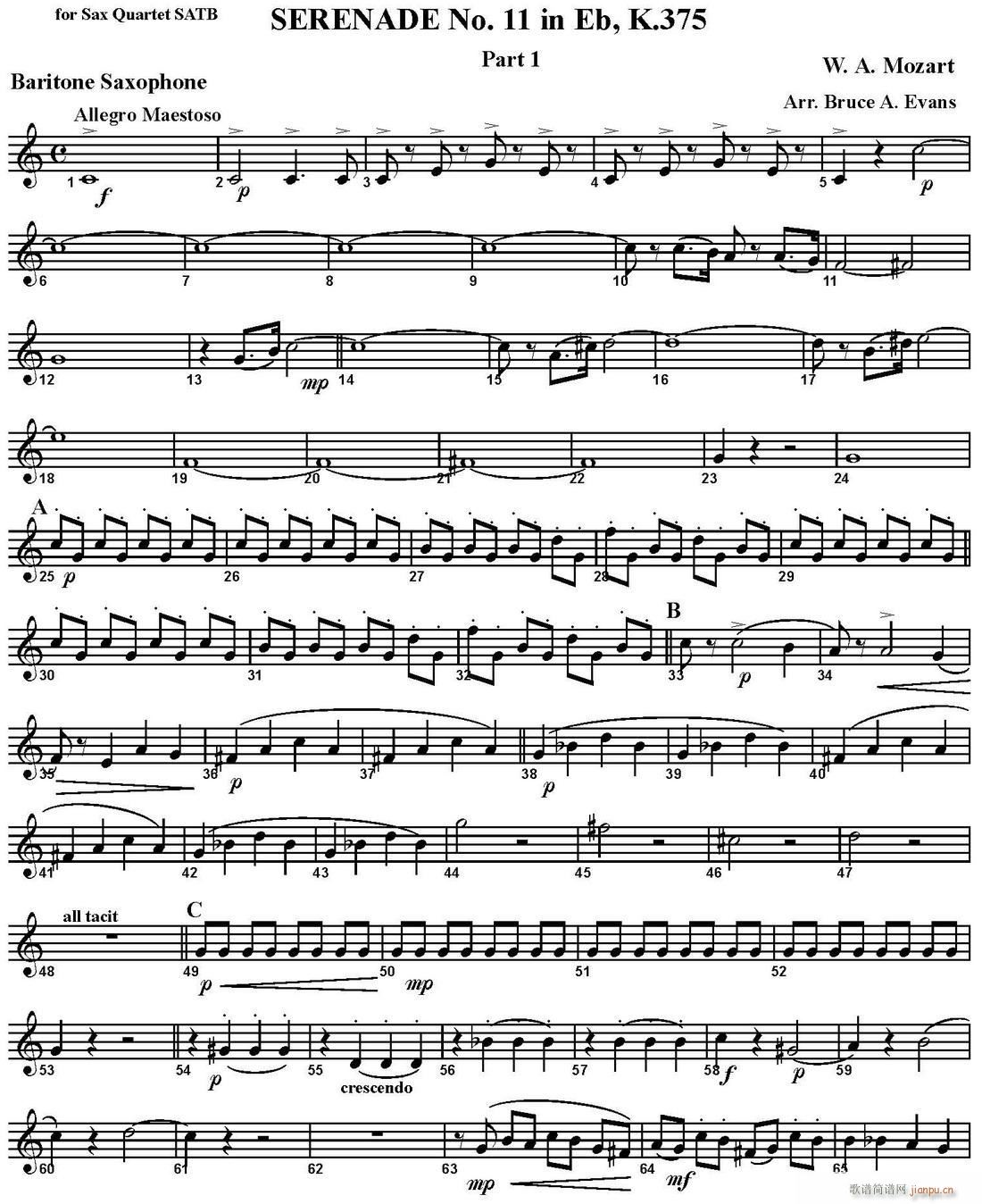 SERENADE No 11 in Eb K 375 Part 1  ϵ_˹(V)1