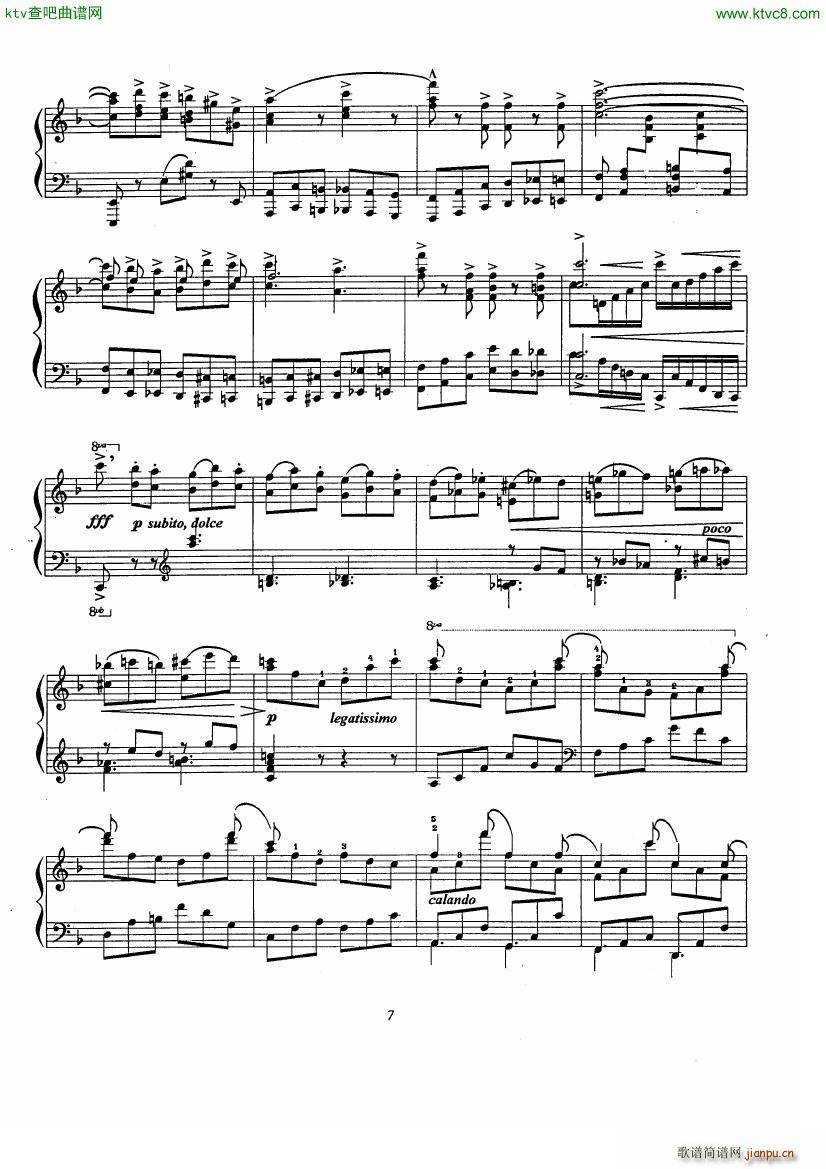 Etude No 9 D aprs Rossini(V)7