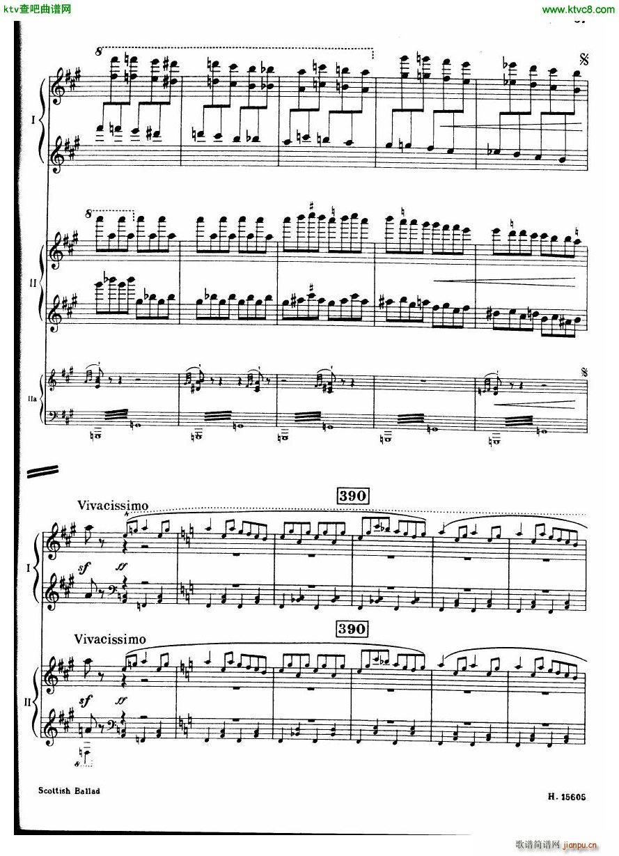 Britten Scottish Ballad op 26 arr for 2 pianos(V)38
