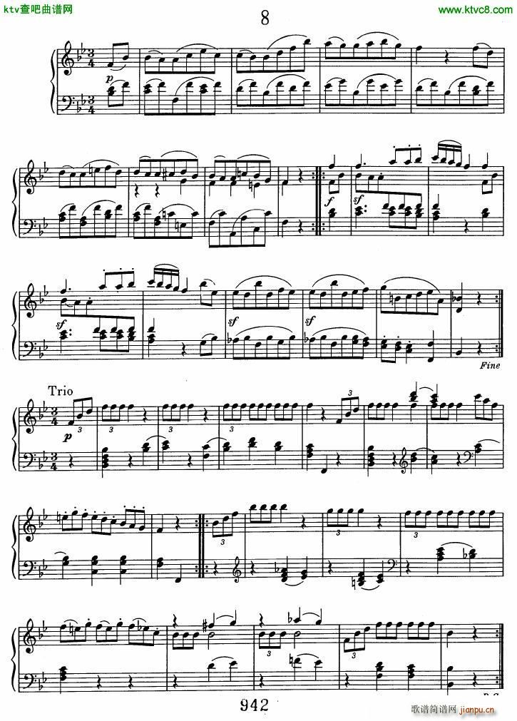 Beethoven WoO 7 12 Minuets(V)8