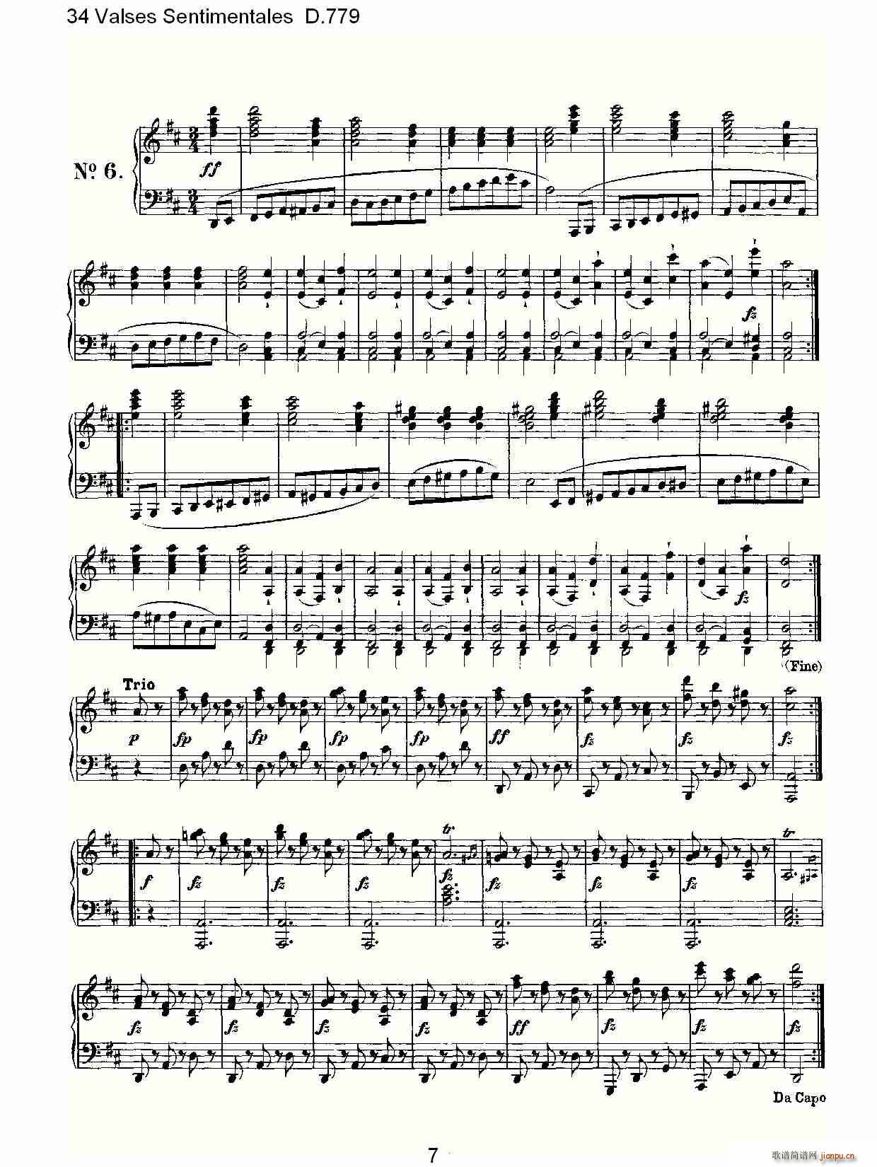 34 Valses Sentimentales D.779(ʮּ)7