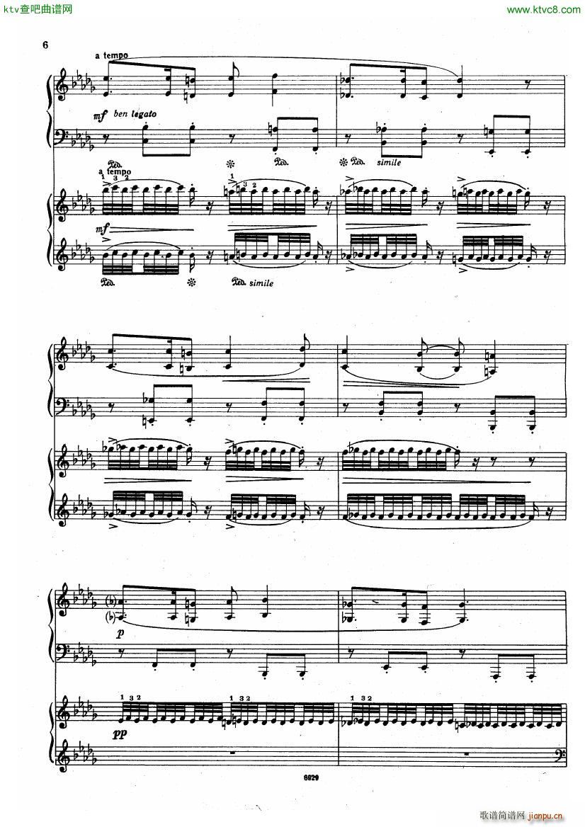 Guastavino Romance For 2 Pianos(V)6