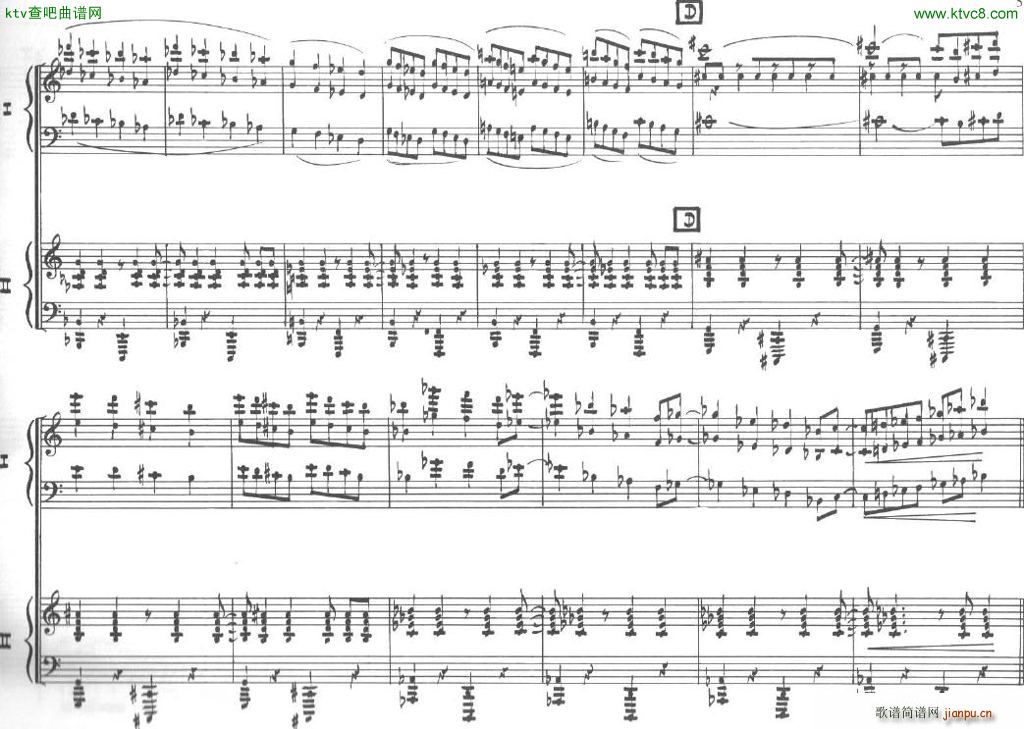 Bolling Sonata for Two Pianist no 2 Part1 1(V)5