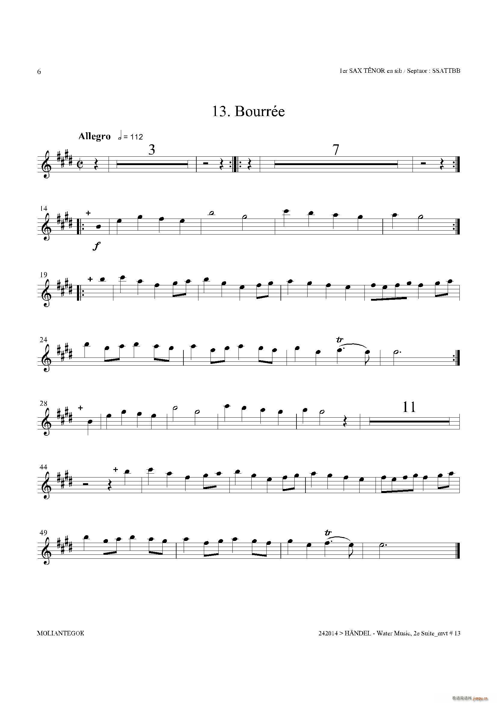 Water Music HWV 349 No 2 һ_˹(ʮּ)1