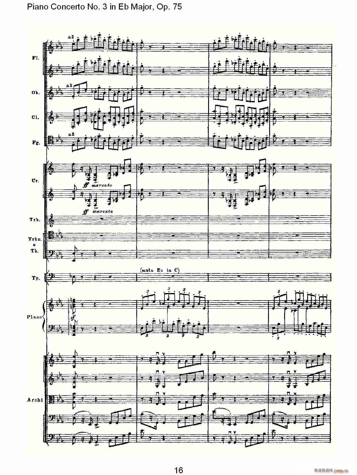 Piano Concerto No.3 in Eb Major,Op.75(V)16