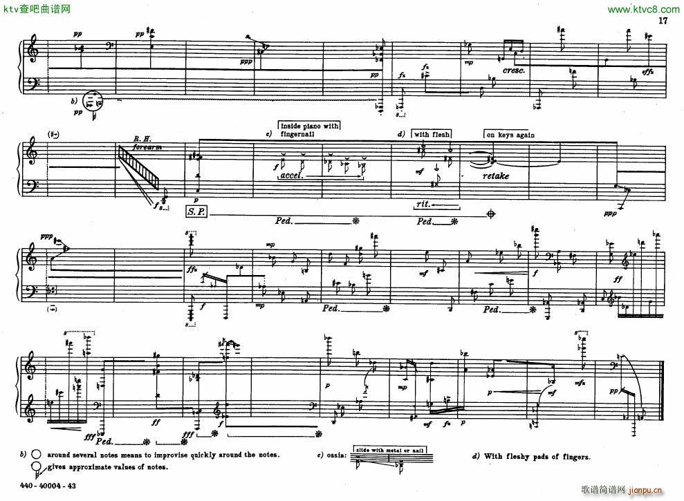Bolcom 12 etudes for piano(V)17
