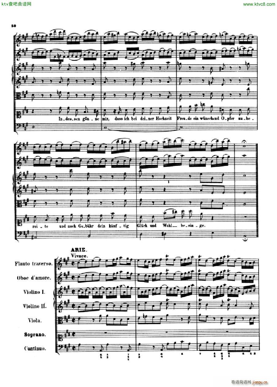 Bach JS BWV 210 Cantata No 210 Wedding Cantata(V)1