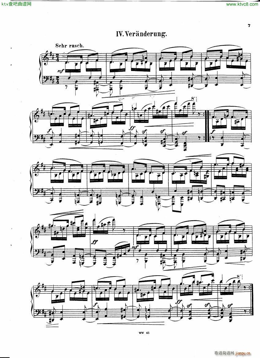 Herzogenberg 8 Variations op 1 3(V)6