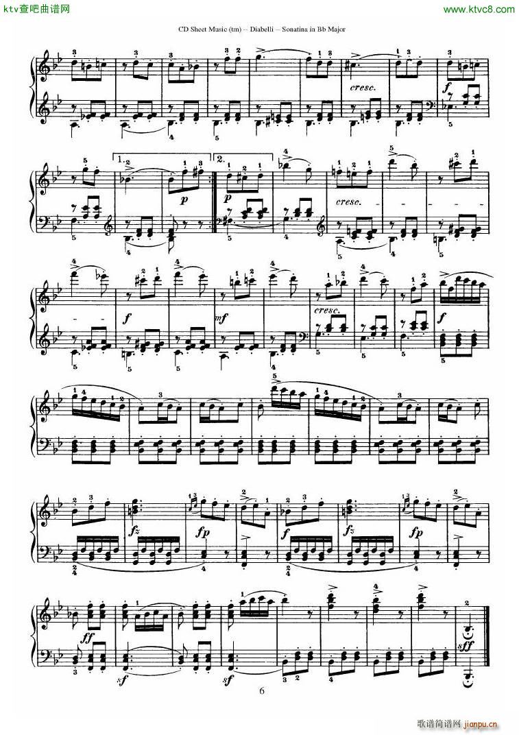 Diabelli Sonatinas Op 168 No 1 7 34P(V)18