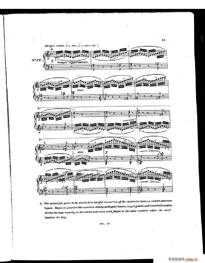 Czerny Etudes de la Velocite(V)20