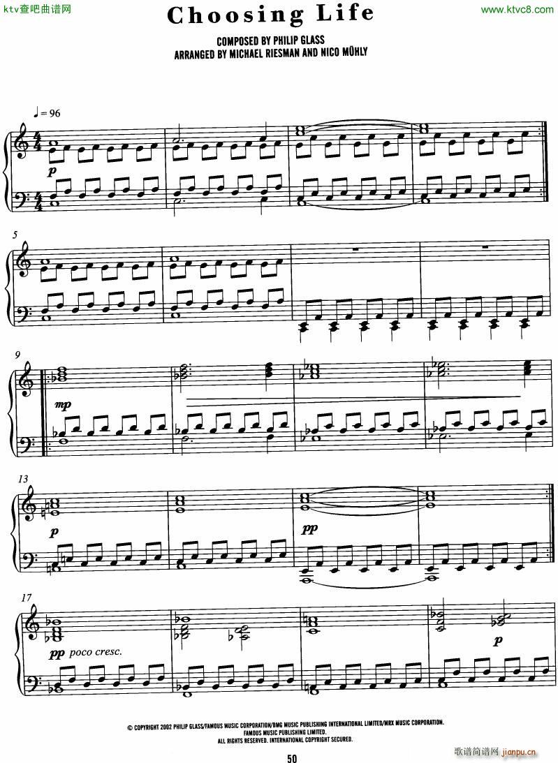 Philip Glass The Hours complete book(V)46