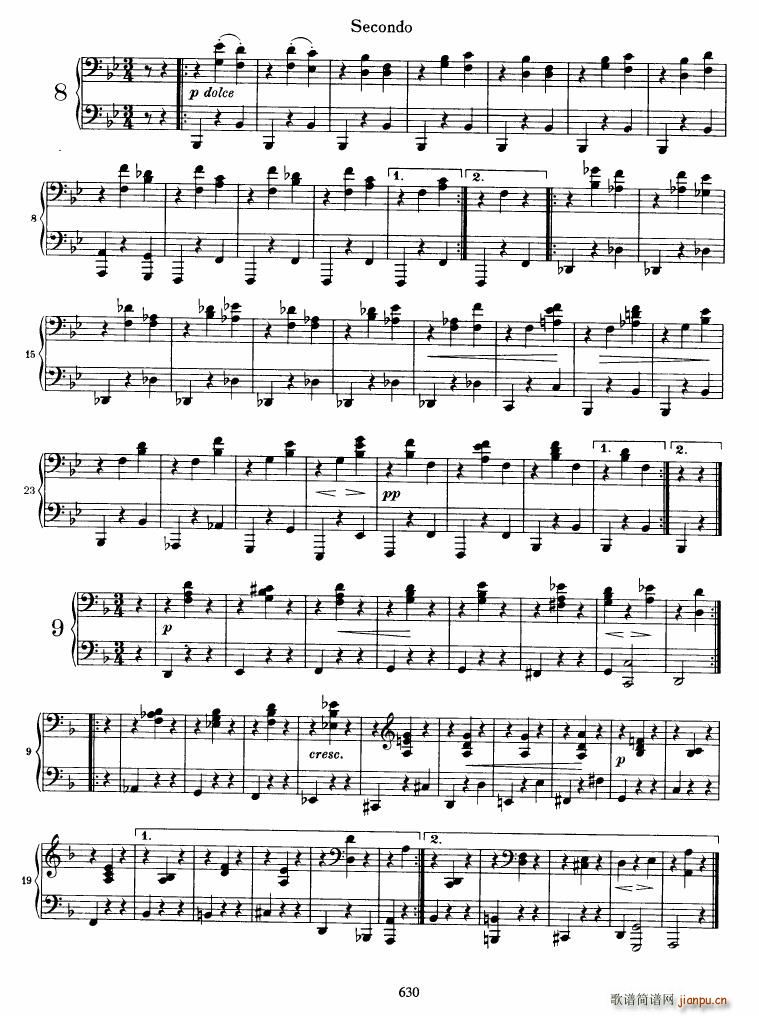 Brahms op 39 Waltzes(V)12