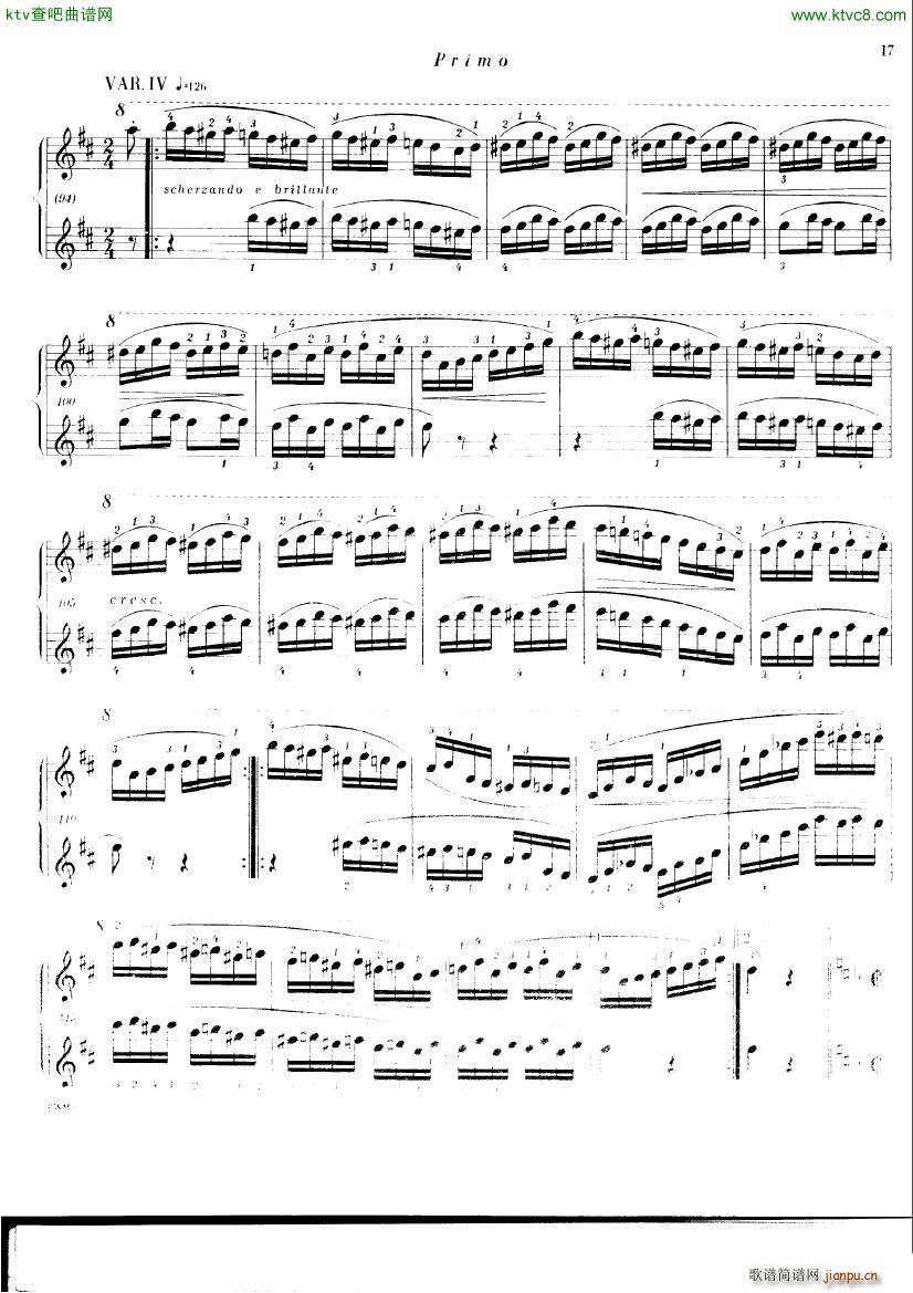 Chopin ekier variations in D(V)15