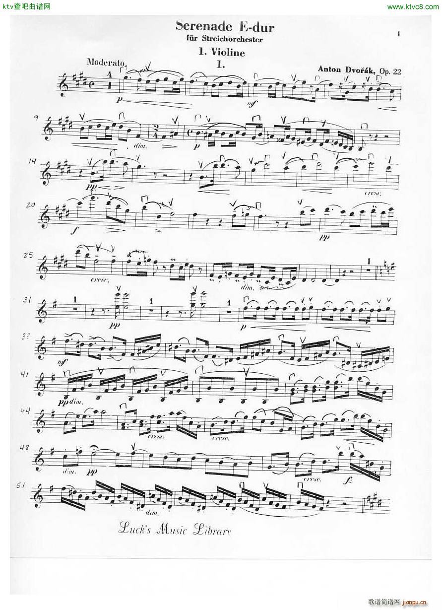 Dvorak Serenade in e Dur O 22 1st Mov(V)1