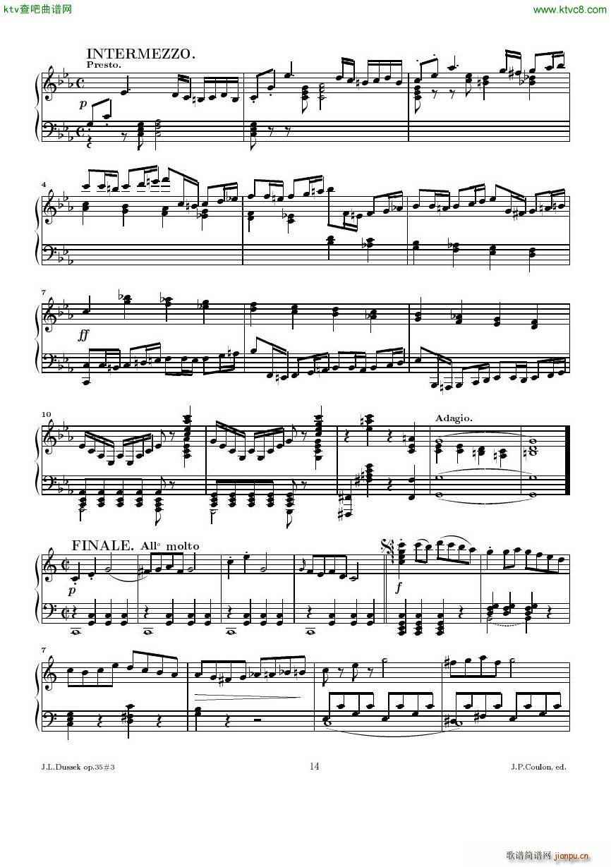 Dussek Sonate No13 op35 No3(V)14