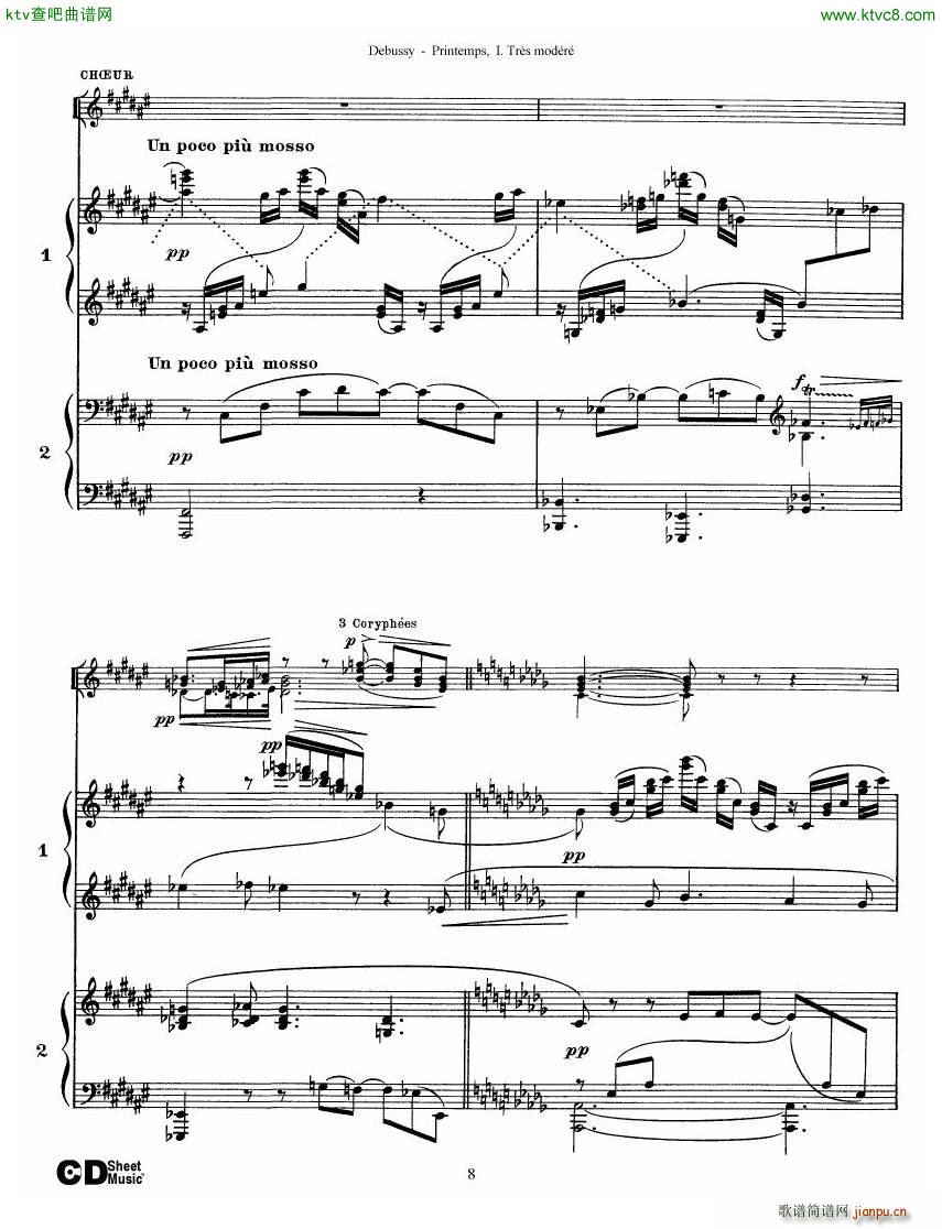 Debussy Printemps I(V)8