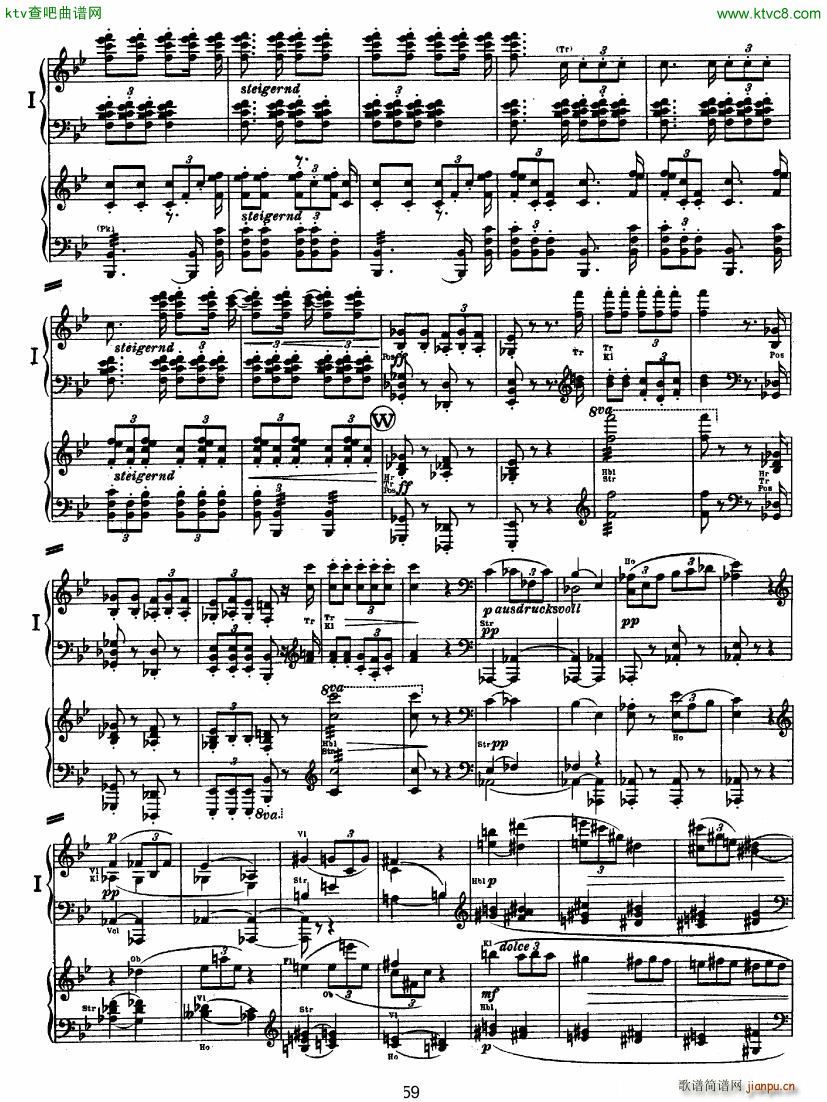 Bruckner Symphony No 4 4 hands arr (V)8