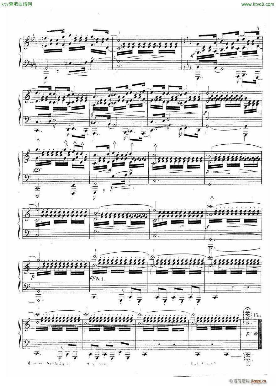 Dreyschock etude Le Tremolo(V)9