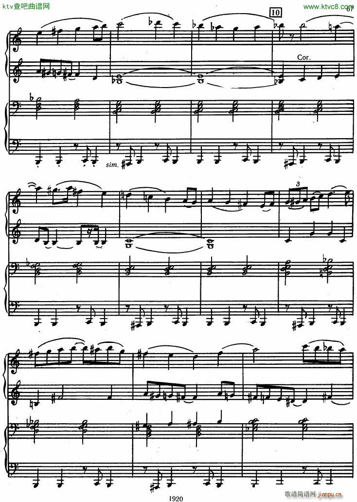 Honegger Symphony No 3 Liturgicheskaya 2 pianos (V)5