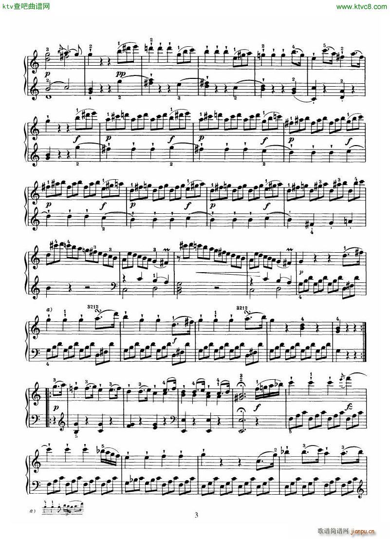 Haydn Piano Sonata No 35 In C(V)3