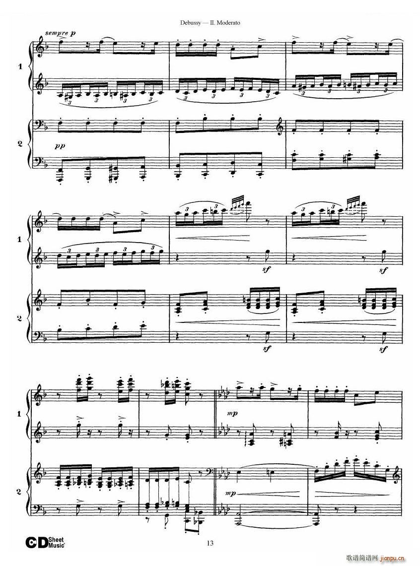 Debussy Printemps II Printemps II(ʮּ)13