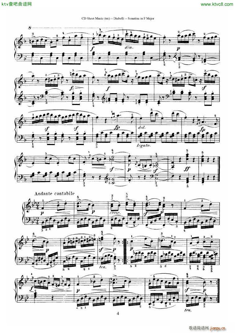 Diabelli Sonatinas Op 151 No 1 4 23P(V)15