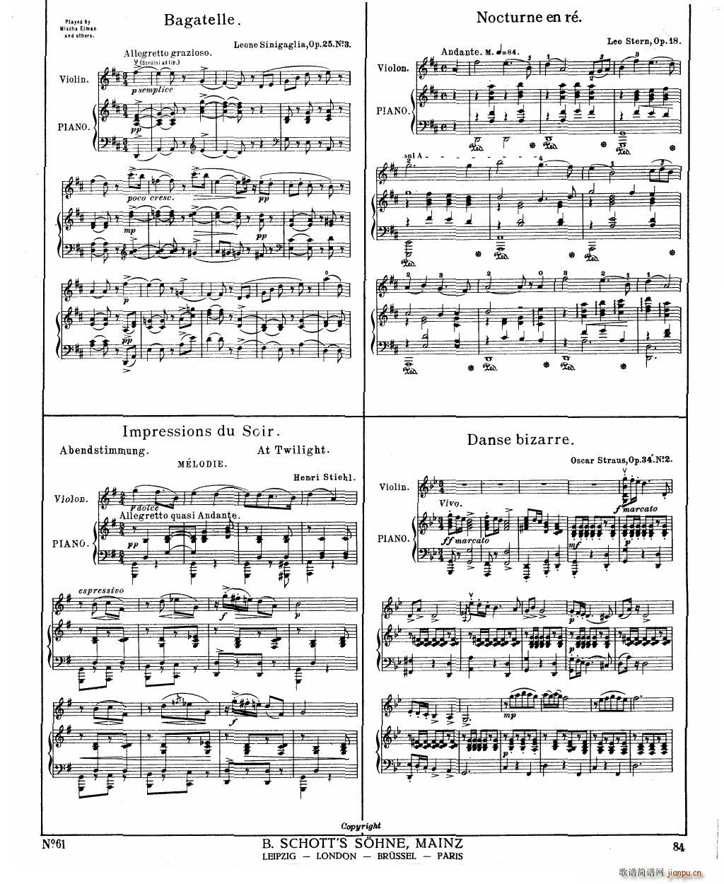 Bowen Humoresque for violin and piano(V)15