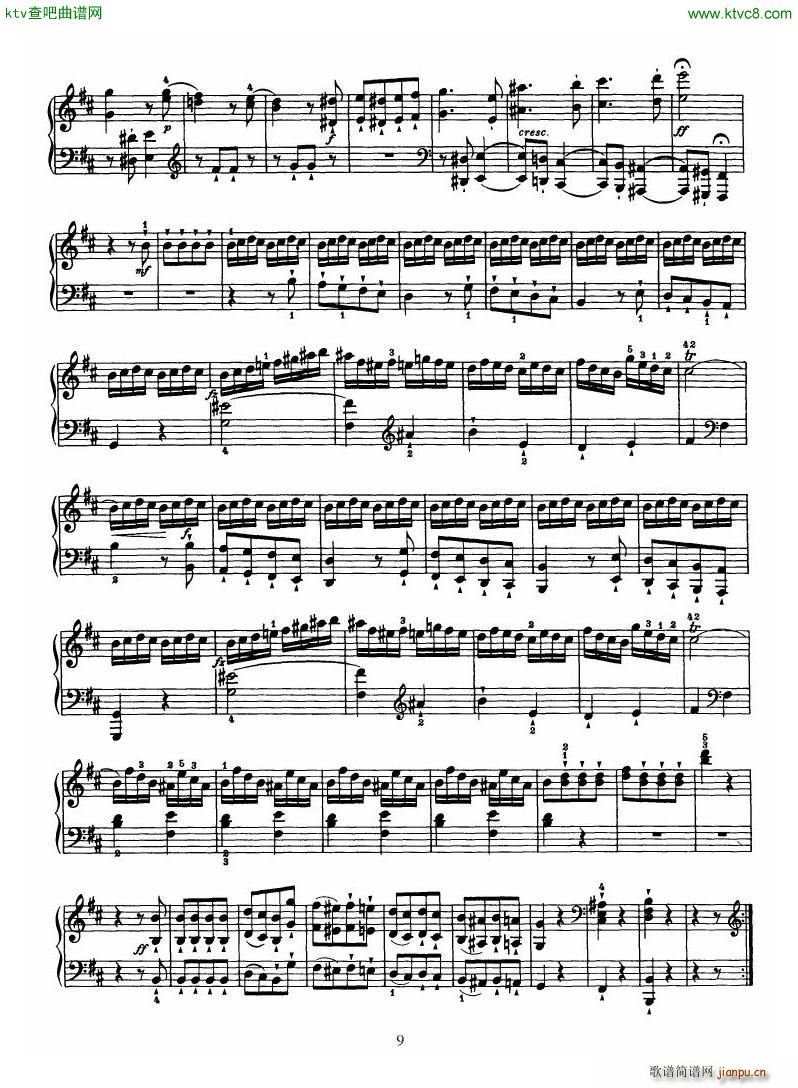 Haydn Piano Sonata No 32 In B(V)9