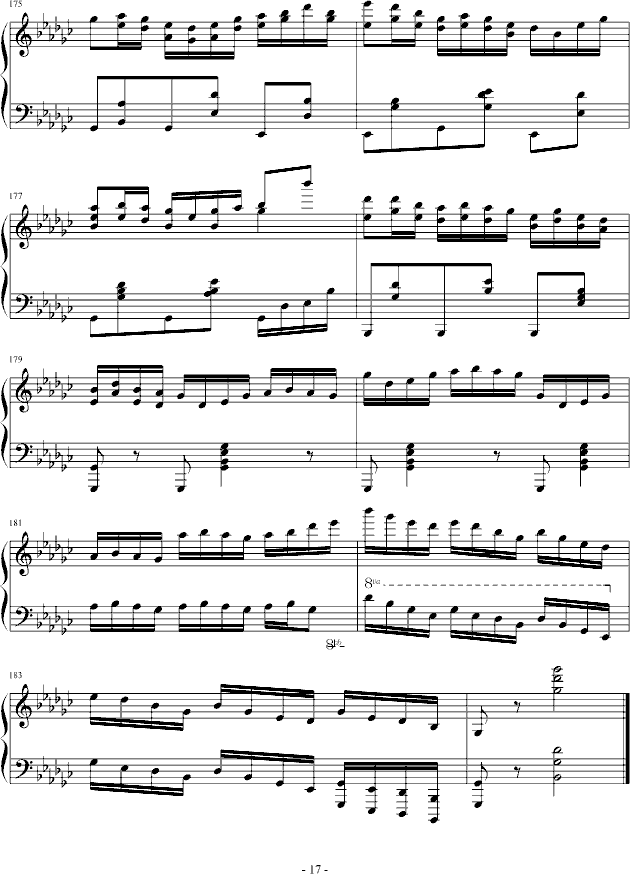 eyude no.3 in G flat(V)17