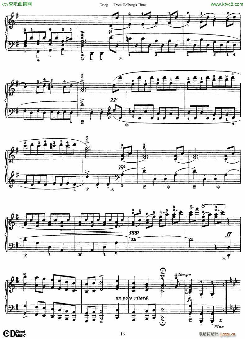 Grieg From Holberg s Time 1 5(V)16
