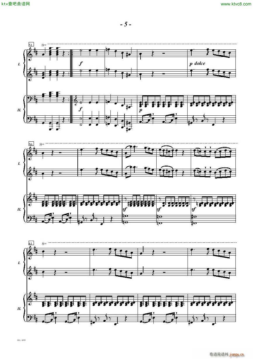 Diabelli Sonata Op33 For Two Pianos(V)5