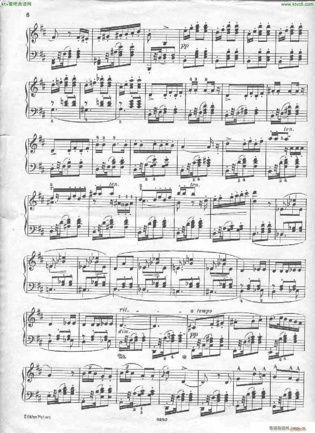 Bizet Carmen themes ed peters(V)7
