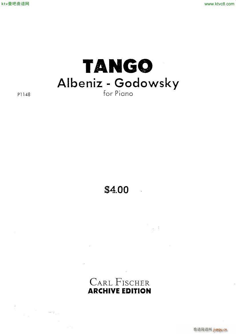 Albeniz Godowsky Tango(V)1