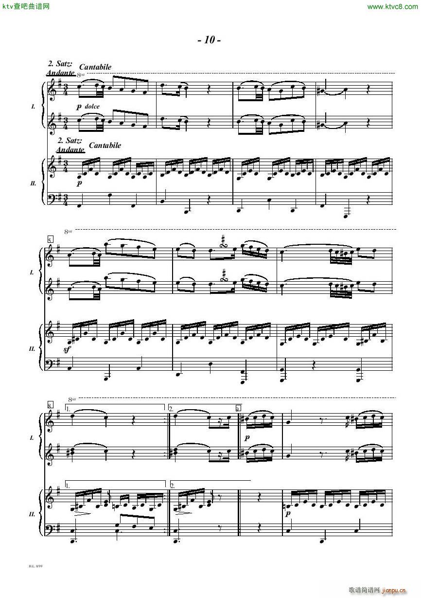 Diabelli Sonata Op33 For Two Pianos(V)10