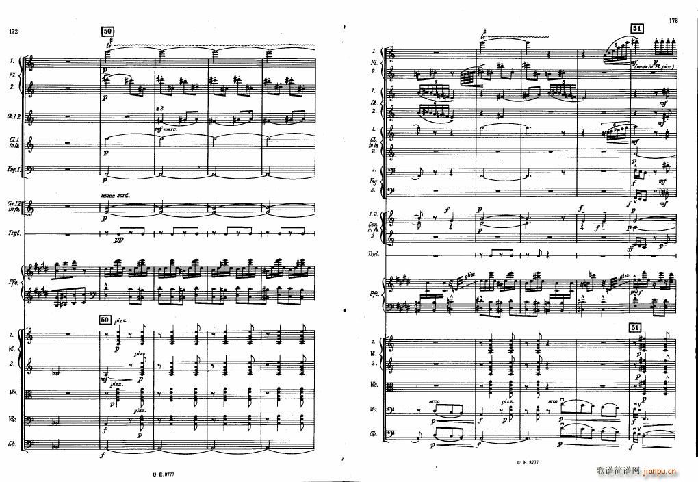 Bartok SZ 83 Piano Concerto No1 Full Score (V)46