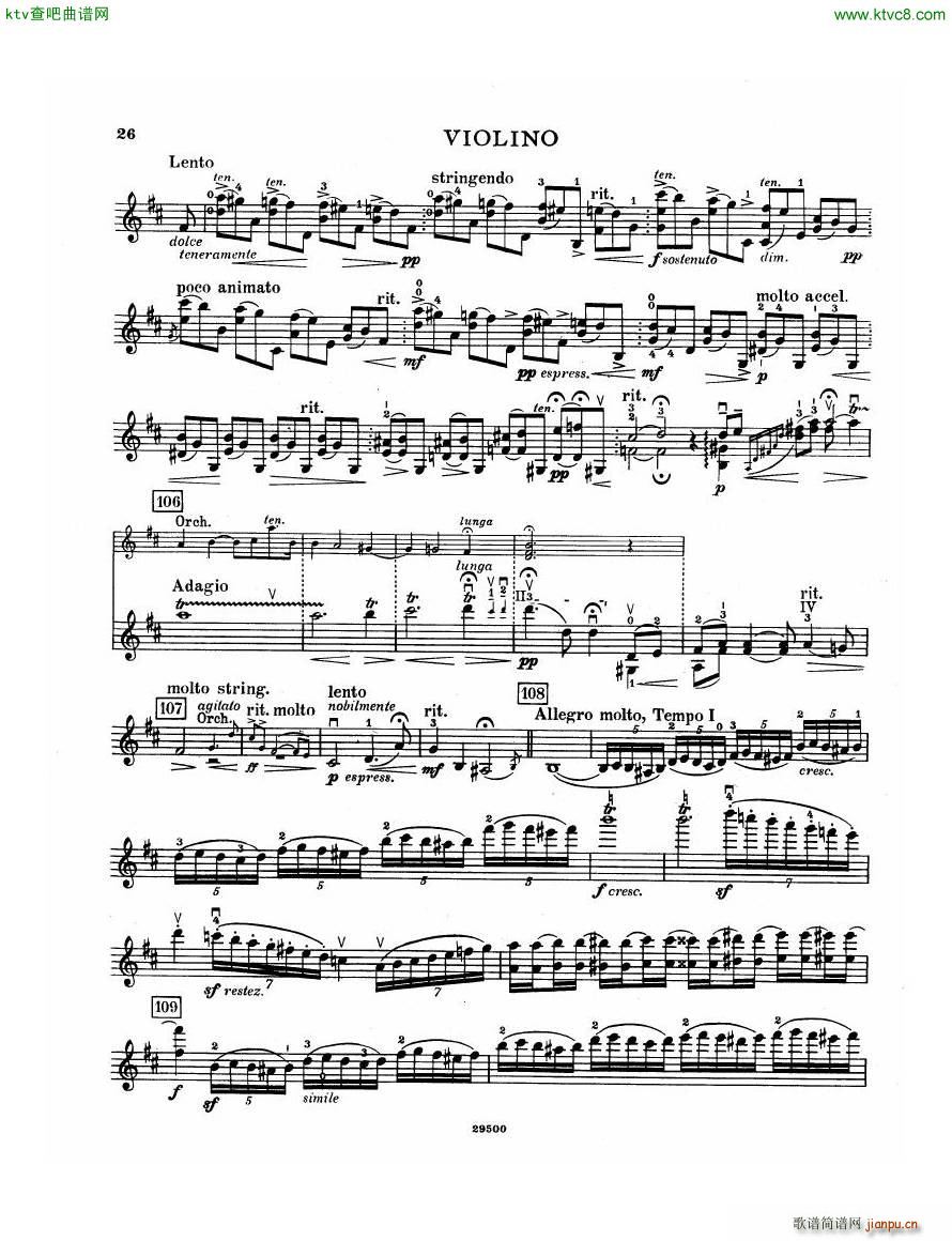 Elgar Violin Concerto Vn(V)26