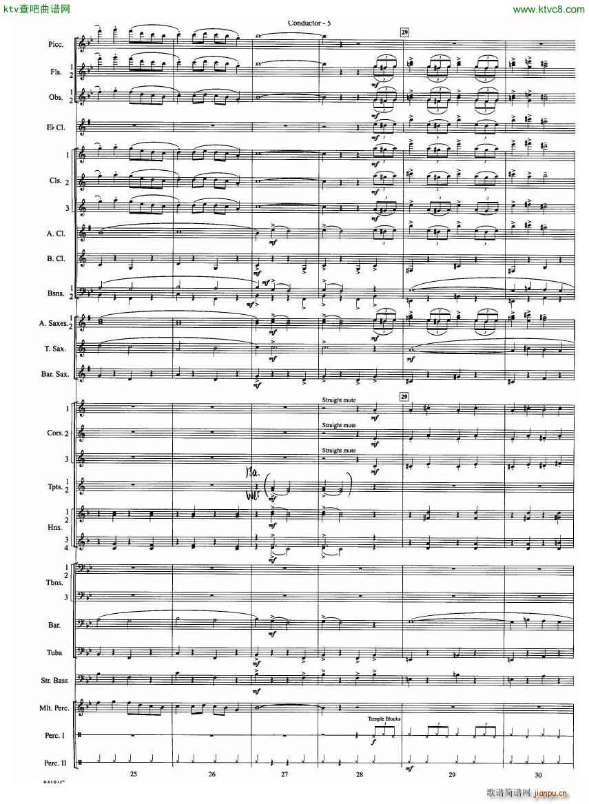 Anderson Sleigh Ride full score(V)6