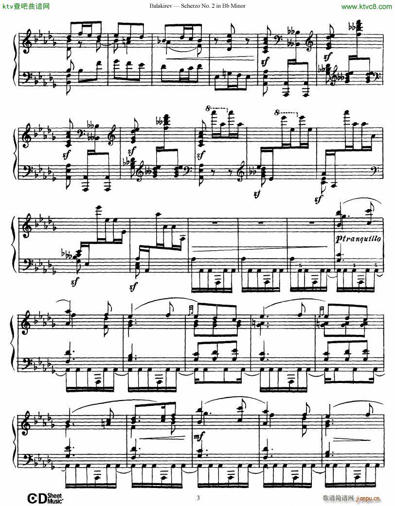 Balakirev Scherzo No 2 Bb Minor(V)3