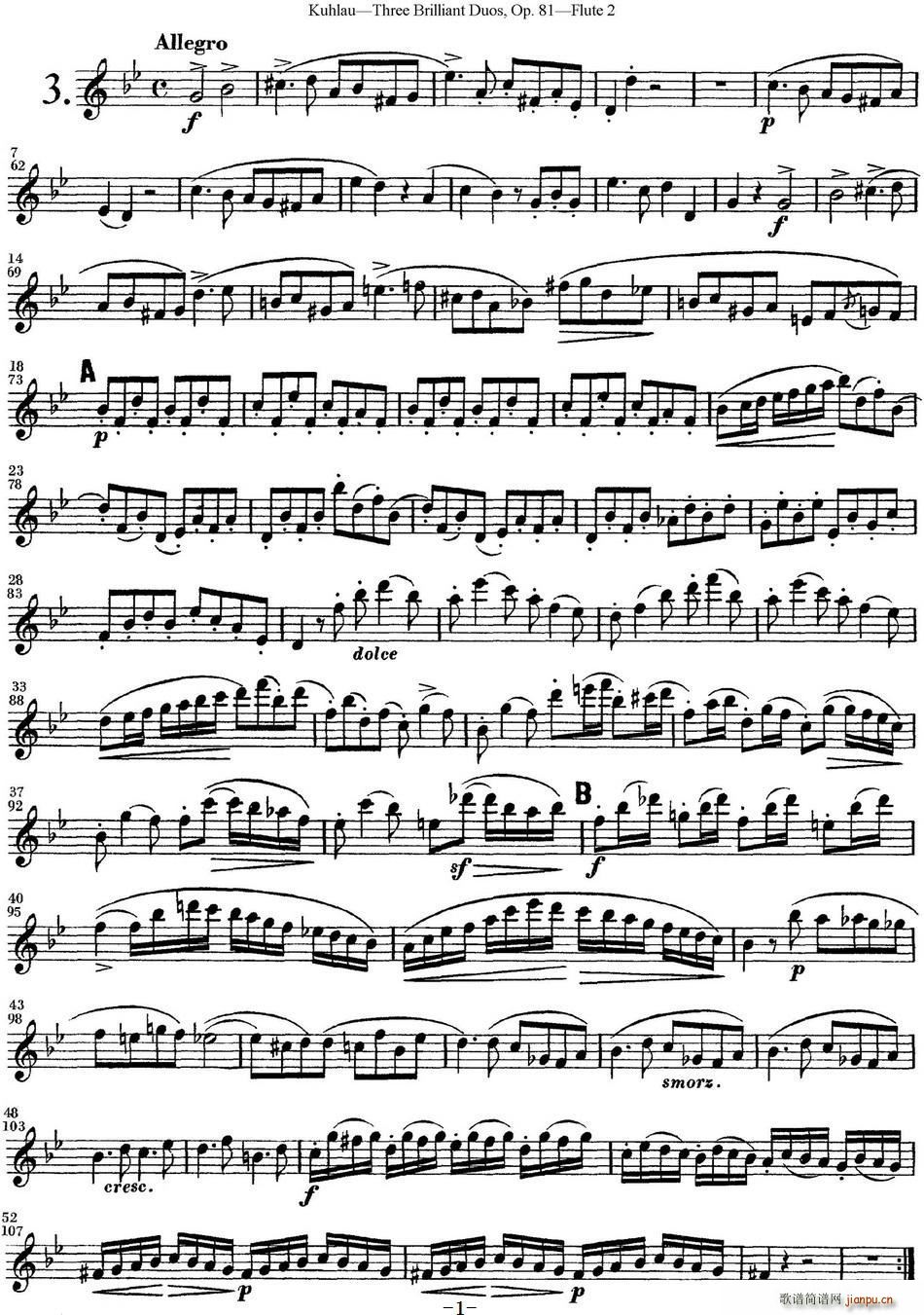 LѶྚ(x)OP 81 Flute 2 NO 3(ѺV)1