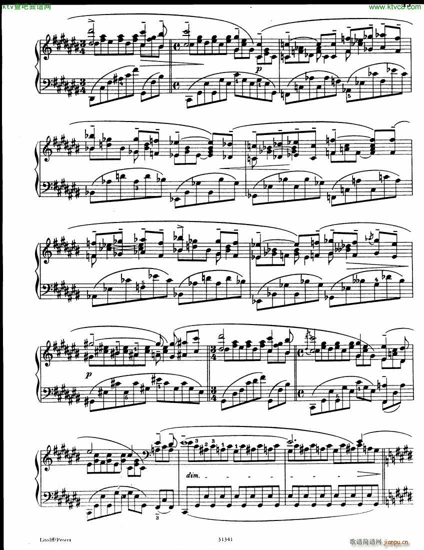 Bortkiewicz Op 42 Ballade and Op 46 Elegie(V)15